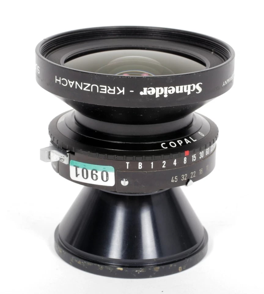 フィルムカメラ Schneider Super Angulon 90 F8 COPAL NO.0 Schneider Super Angulon 90mm f/8 f 8 Copal No,0 Board